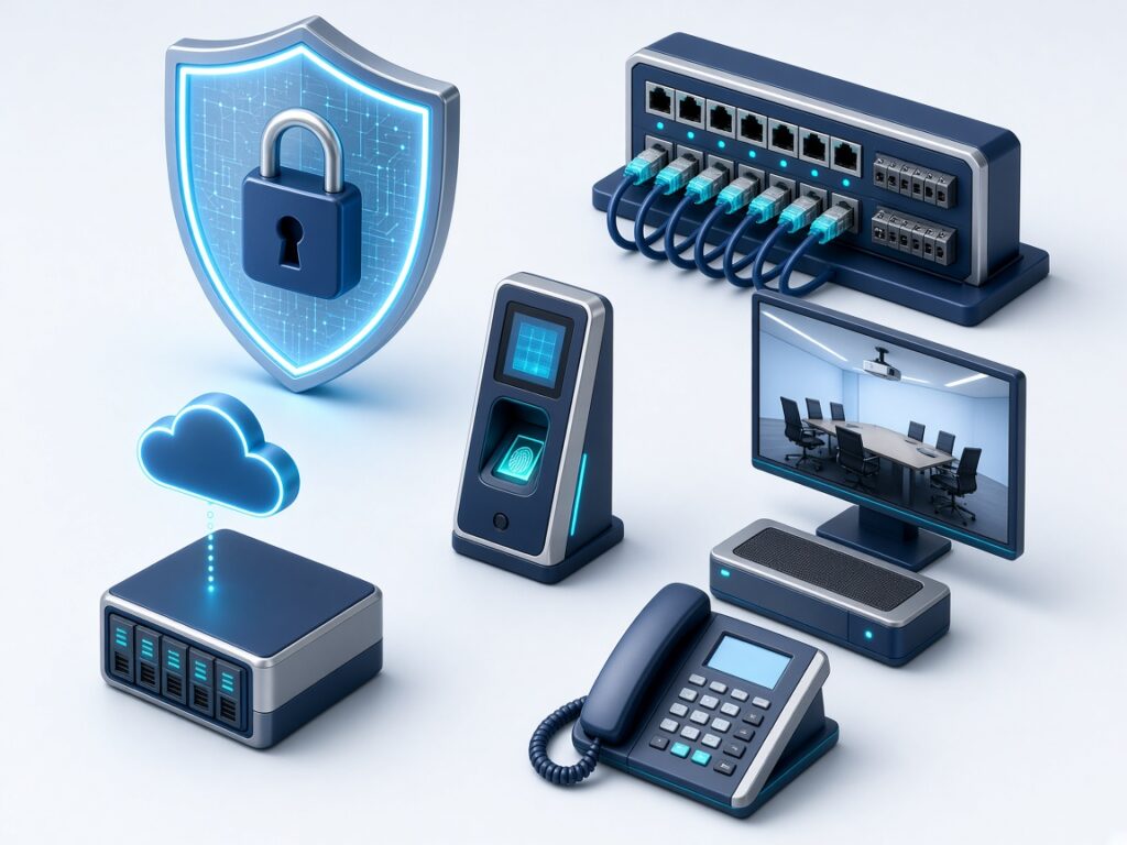 IT solutions - cyber security, cabling, access control, VoIP